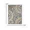 Homeroots 8 x 11 ft. Gray & Blue Vines Indoor & Outdoor Area Rug 384989 - alternate 4